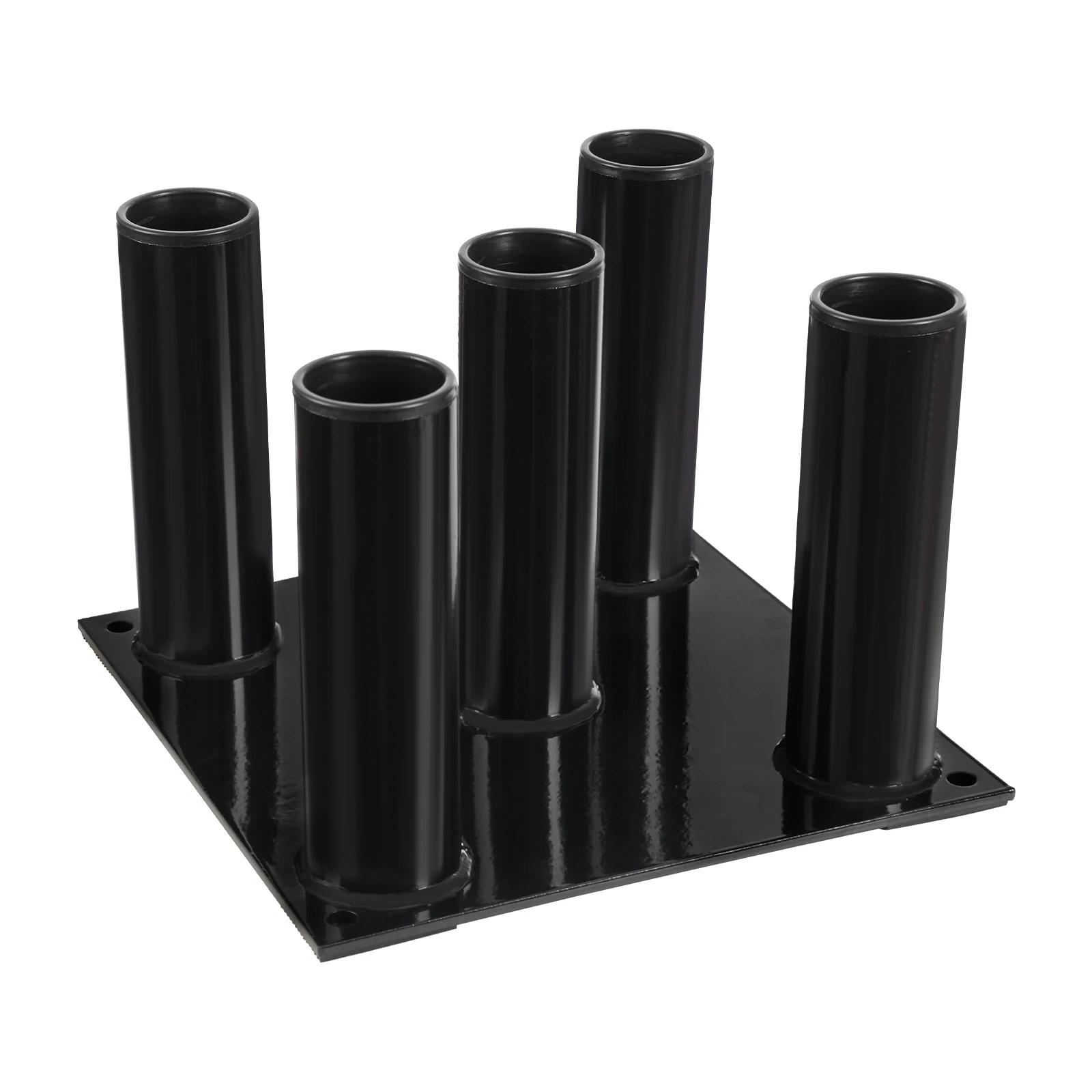 Vertical Barbell Holder Storage Stand with 5 Holes Stable Performance For Storing And displaying Olympic poles