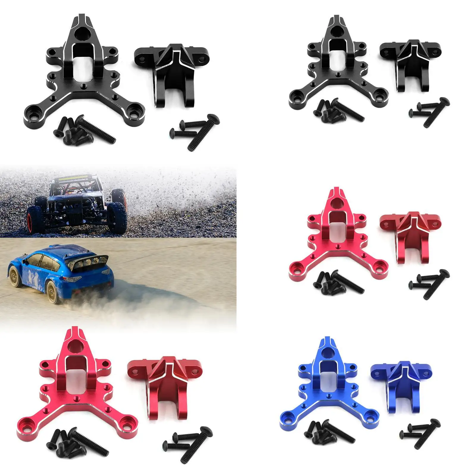 RC Car Front Center Brace Mount Replace Easy to Install Maintenance DIY Metal