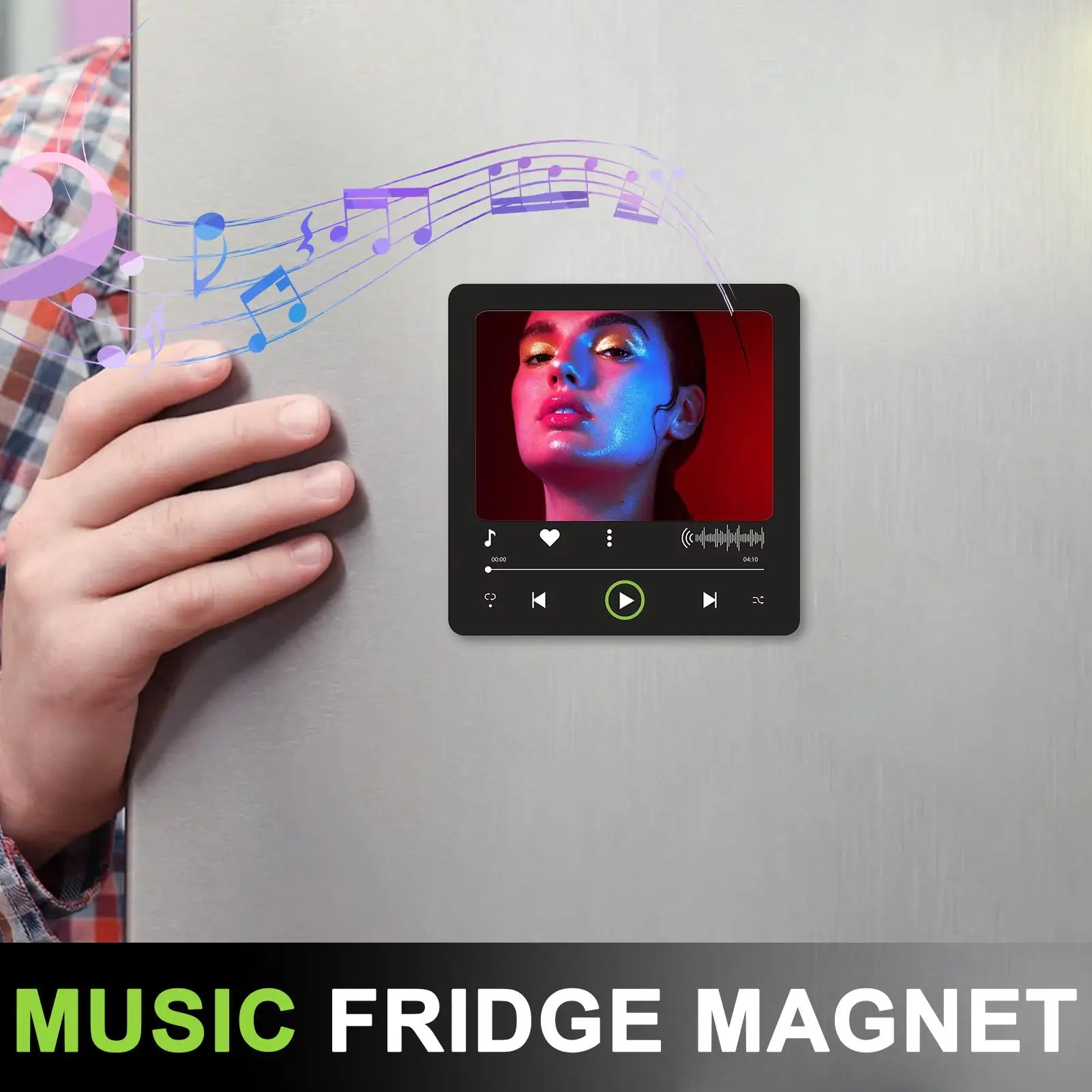 Music Picture Frame Acrylic USB Music Magnet Home Decorative Accessories For Valentines Wedding Travel Halloween Birthday Home
