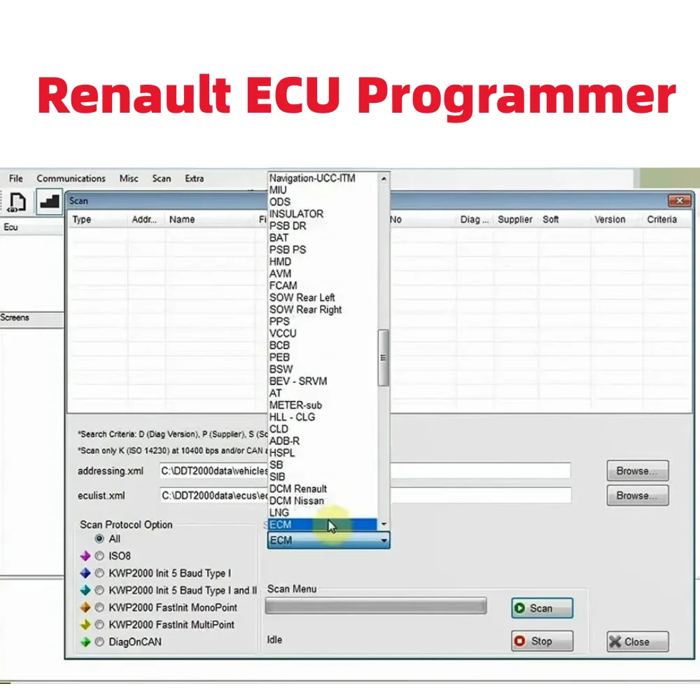 Renolink-Interfaz de diagnóstico V1.99 V1.98 OBD2 para Renault d-acia, programador ECU, reajuste de codificación de llaves, herramienta de tablero UCH Match