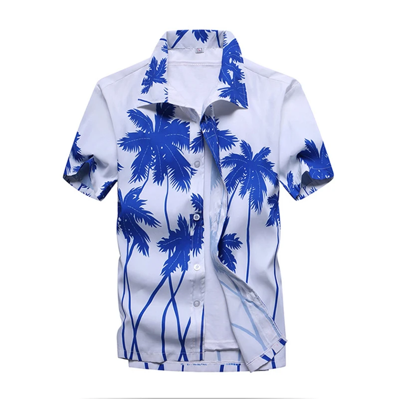 Mens Summer Beach Hawaiian Shirt 2023 Brand Short Sleeve Plus Size Floral Shirts Men Casual Holiday Vacation Clothing Camisas image 3