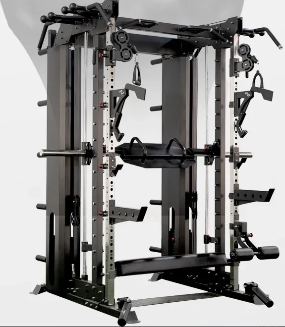 Commercial Smith machine comprehensive trainer home bench press squat small gantry multifunctional fitness equipment