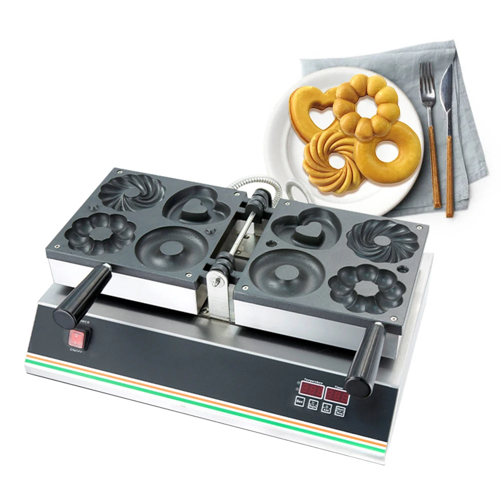 

Home Appliance 4 in 1 Mini 1200w Electric Non-stick Surface Egg Waffle Doughnut Makers Four Pieces Mochi Waffles Donut Machine