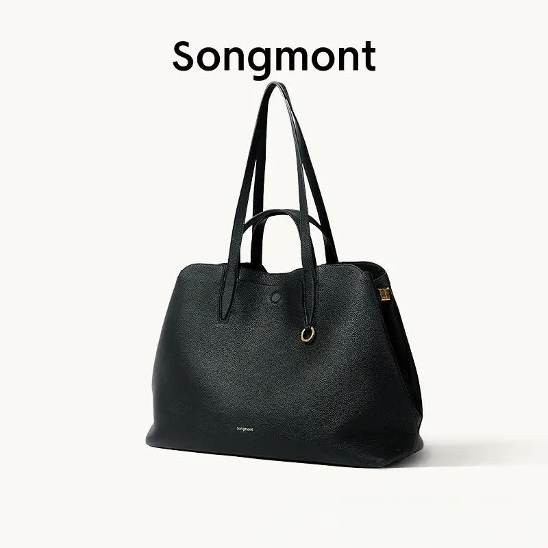 

Songmont Tracing Tote Bag, Top Grain Leather Large Capacity Shoulder Bag for Women Work Commute