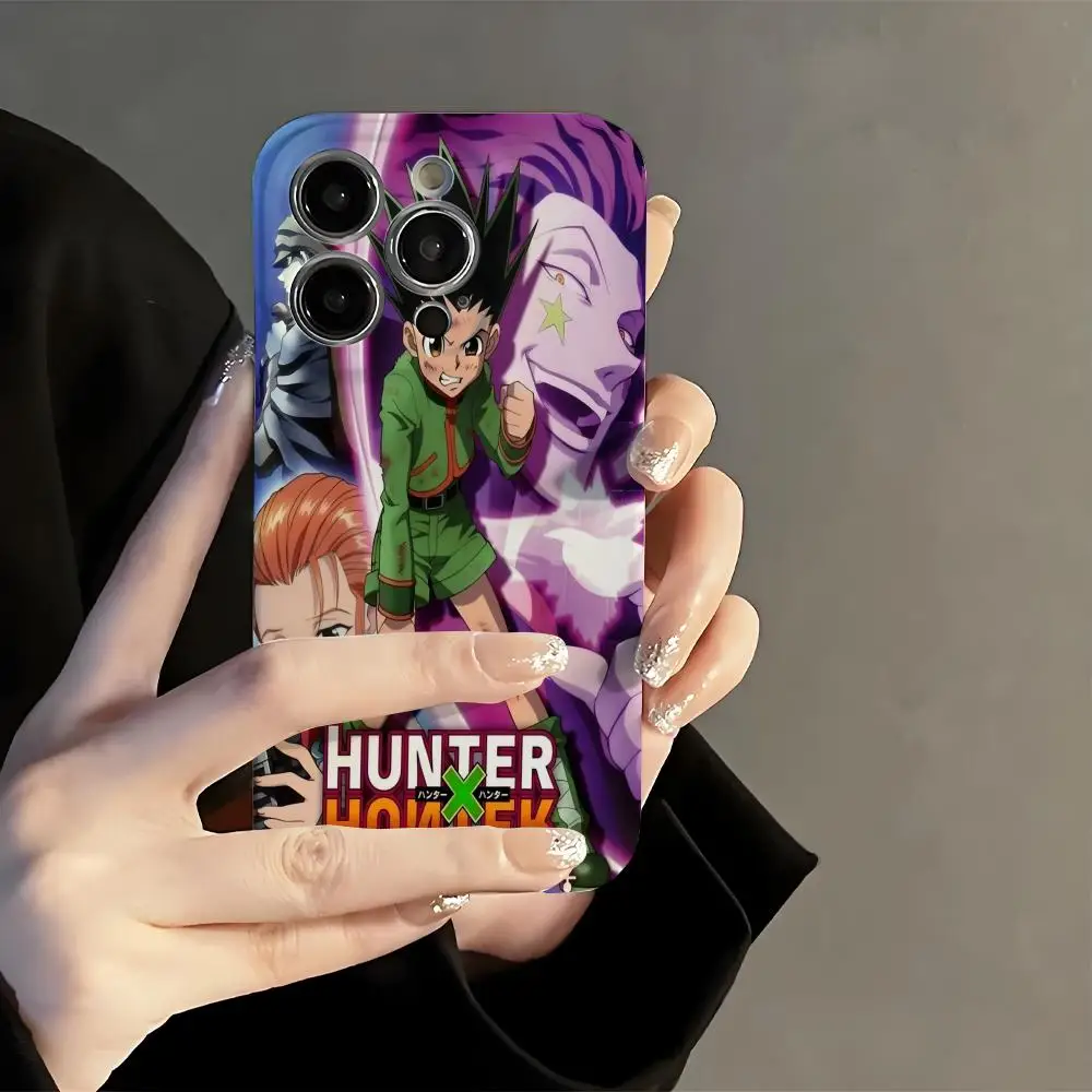 

H-HUNTERXH-HUNTER Phone Case Film Korean INS for iPhone 16 15 14 13 12 11 Pro Max Plus Luxury Cover