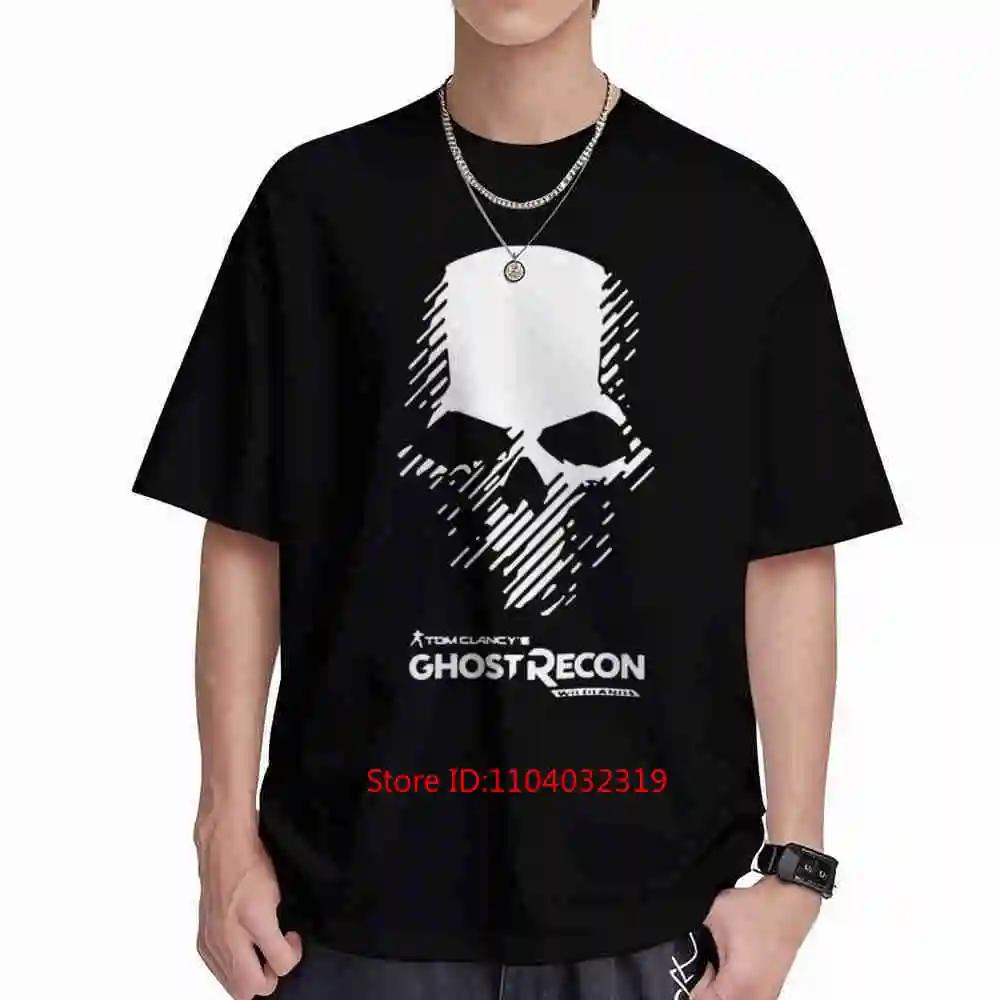 Tom Clancy's Recon Skull Logo Short Sleeve Tee 100% Cotton T-Shirt