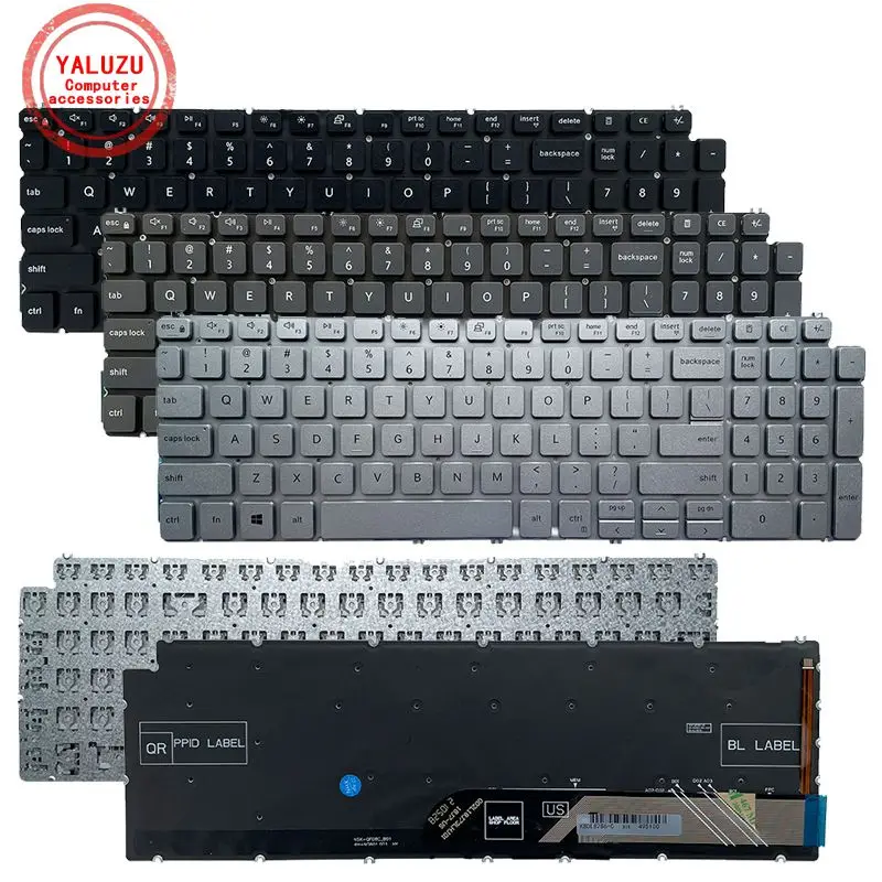 US Laptop Keyboard For Dell lnspiron 3501 3505 5509 5593 5598 5590 5584 5594 7591 7590 7306 7506 P42E P90F Latitude 3510 P102F