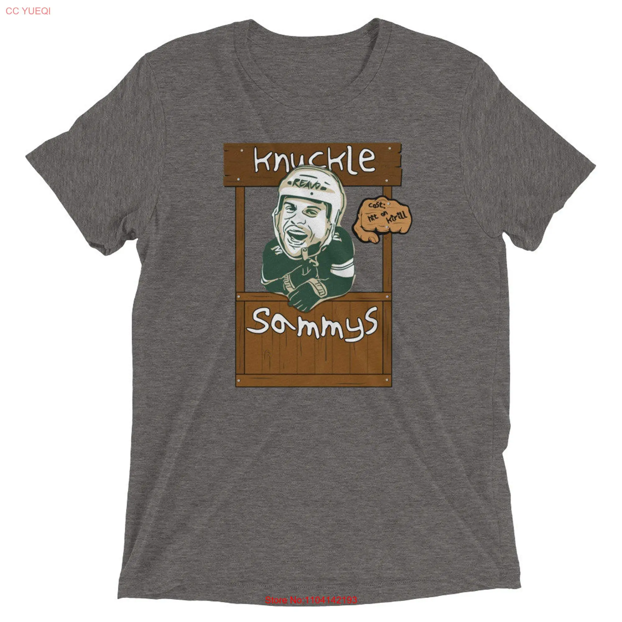 Ryan Reave's Knuckle Sammys Short sleeve unisex t shirt Minnesota Hockey Reavo long or short sleeves