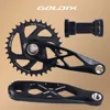 GOLDIX マウンテン自転車 BSA 24 ミリメートルクランクセット 165 170 175 ミリメートル R-SPEC トレイル中空バイククランクスピンドル DH AM XC シマノ SRAM 3