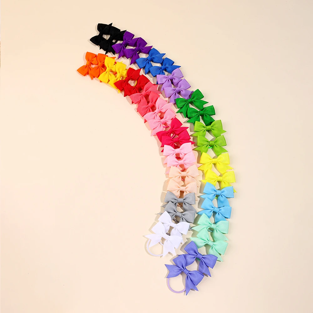 Nministériels ds de Cheveux Solides pour Fille, Petits artificiel astiques pour Tout-petits, Nministériels ds pour Bébés, Porte-Queue de Cheval, 40 Pièces