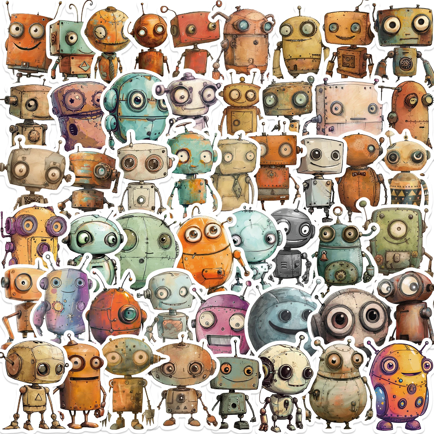 50Pcs Whimsical Rob…