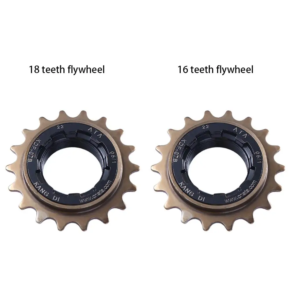 Steel Monolithic Flywheel Cycling Parts Fixed Gear Bicycle Single Speed Cog 1/2" X 1/8" Freewheel Sprocket Bicycle Freewheel view 5