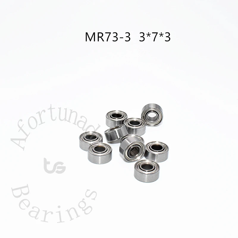 

MR73-3 10 Pieces Miniature Bearing 3*7*3(mm) free shipping chrome steel High speed Mechanical equipment parts