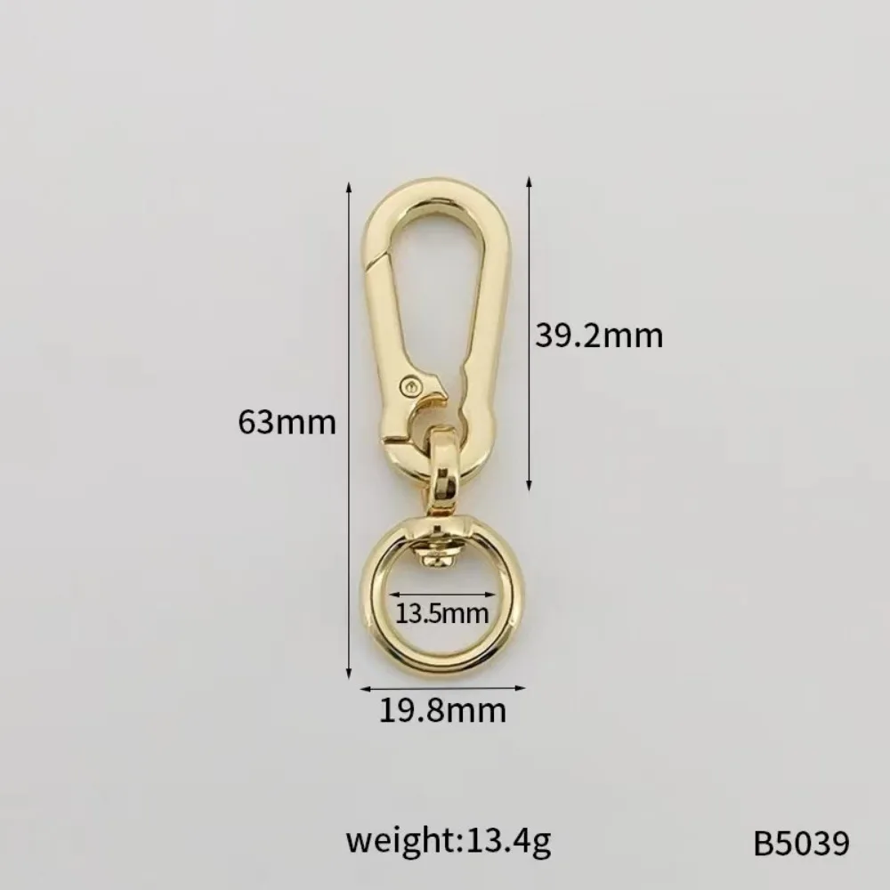 Stainless Steel Gourd Buckle Keychain Metallochrome Hanging Buckle Metal Gourd Buckle Keyring Fashion Anti-Lost