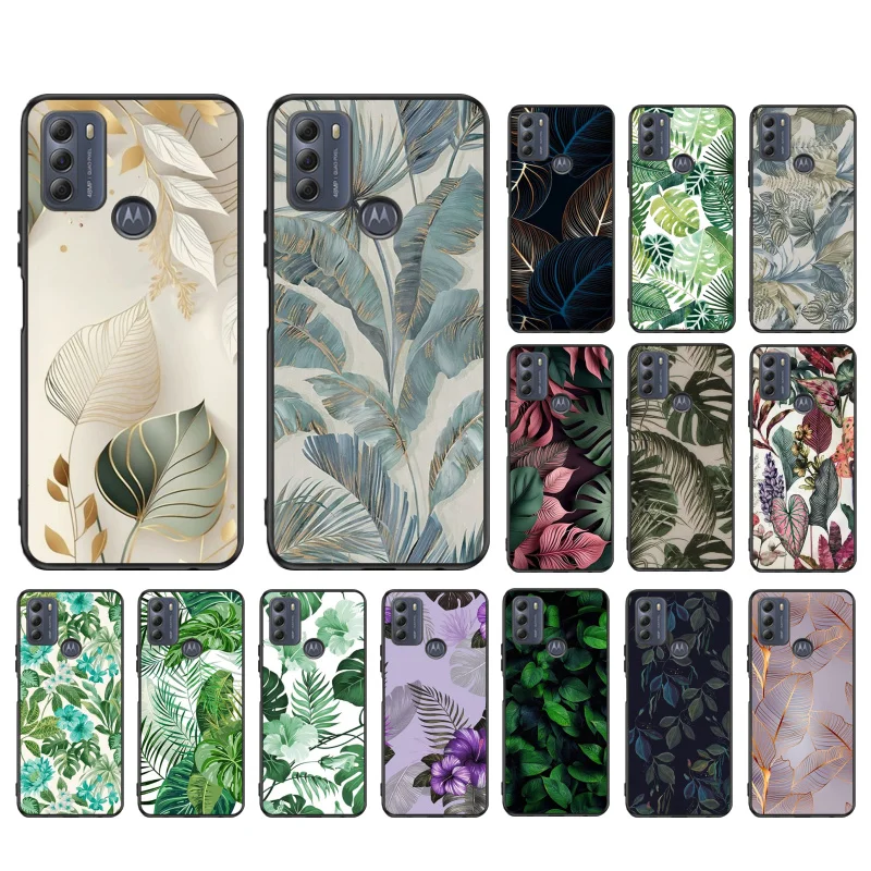 Tropical leaf Phone Case For Moto G84 G23 G24 G31 G32 G41 G51 G52 G53 G54 G71 G82 G42 G62 G200 G Play G Stylus