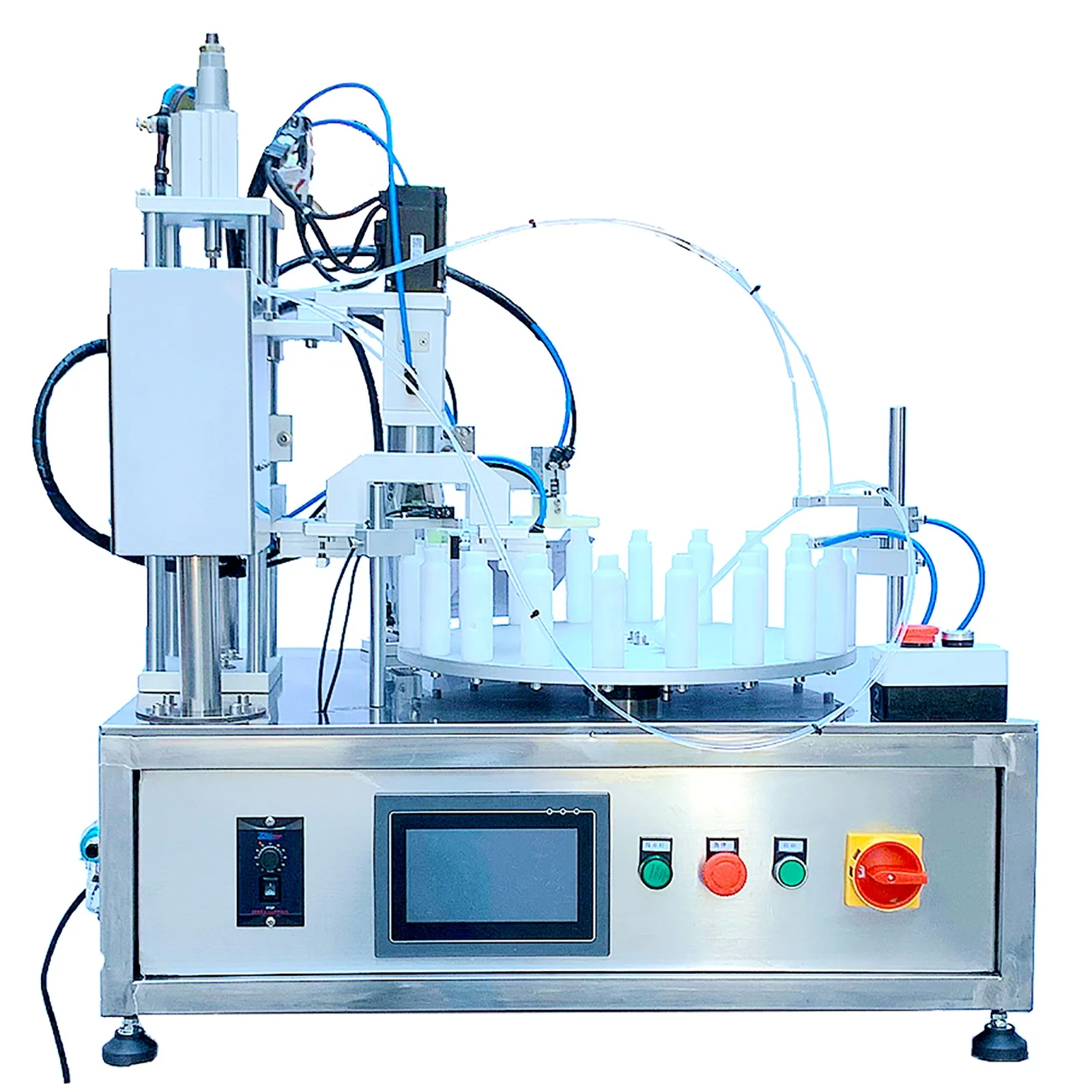 Small volume cosmetic liquid filling capping machine perfume   