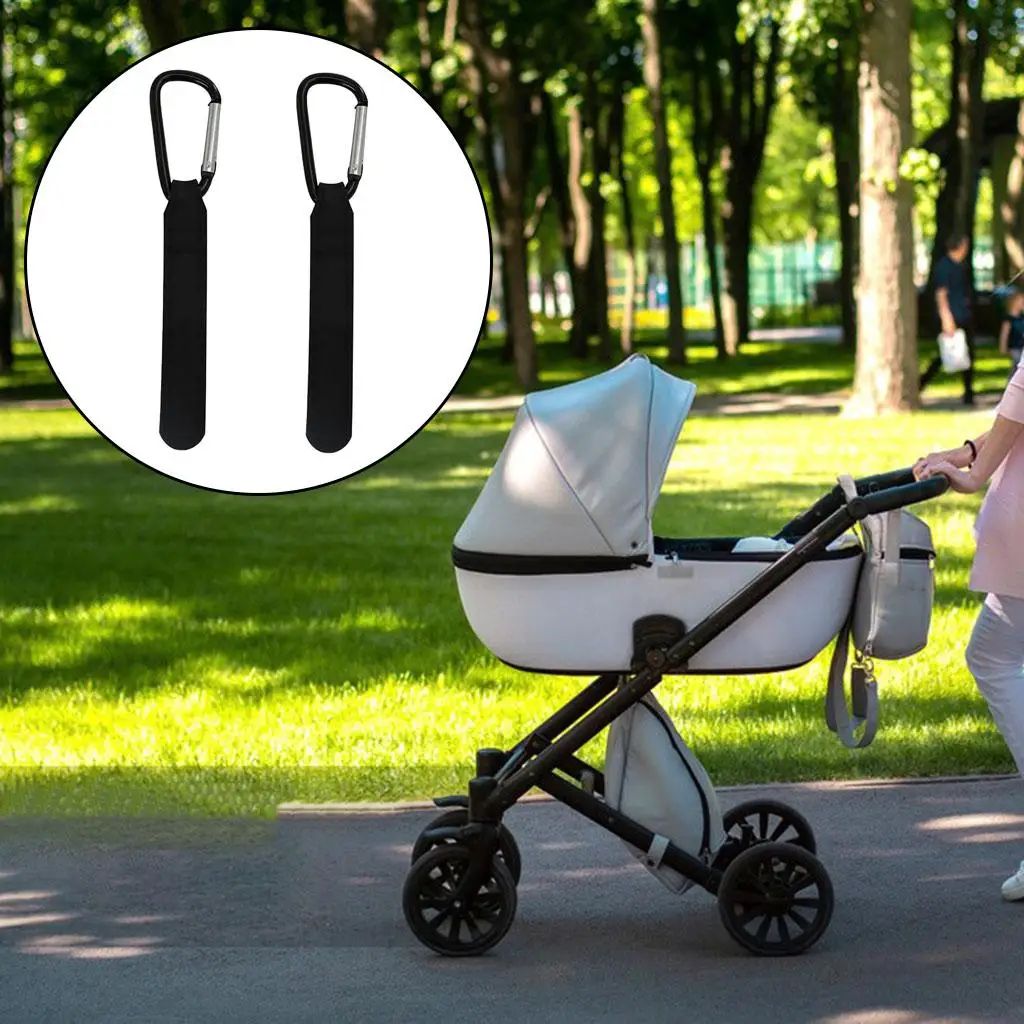 2 x Stroller Hooks, Clip Accessories, convenient Rotatable, Premium Buckle