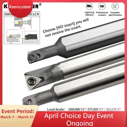 HSS Large handle small head turning tool bar H06K-STUBR06/H1005K-SWUBR06/ H10K-SCLCR06-16  Carbide Inserts TBGT/WBMT/CCMT