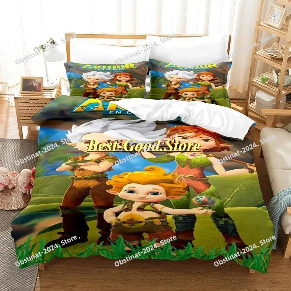 Arthur et les minimoys Bedding Set Duvet Cover Full Queen King Size Pillowcase Bed Print Bed Set Aldult Kid Bedroom Single Twin