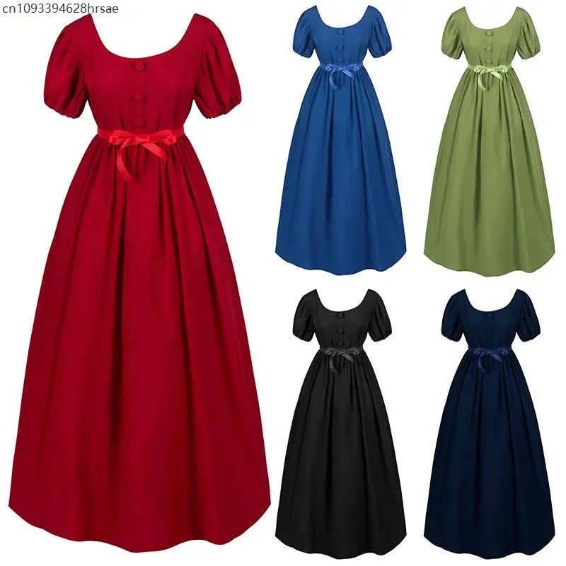 

Cosplay Dress Empire Gown Women Regency Austen Halloween Dress Costume Halloween Evening Dance Party Vintage Victorian Ball