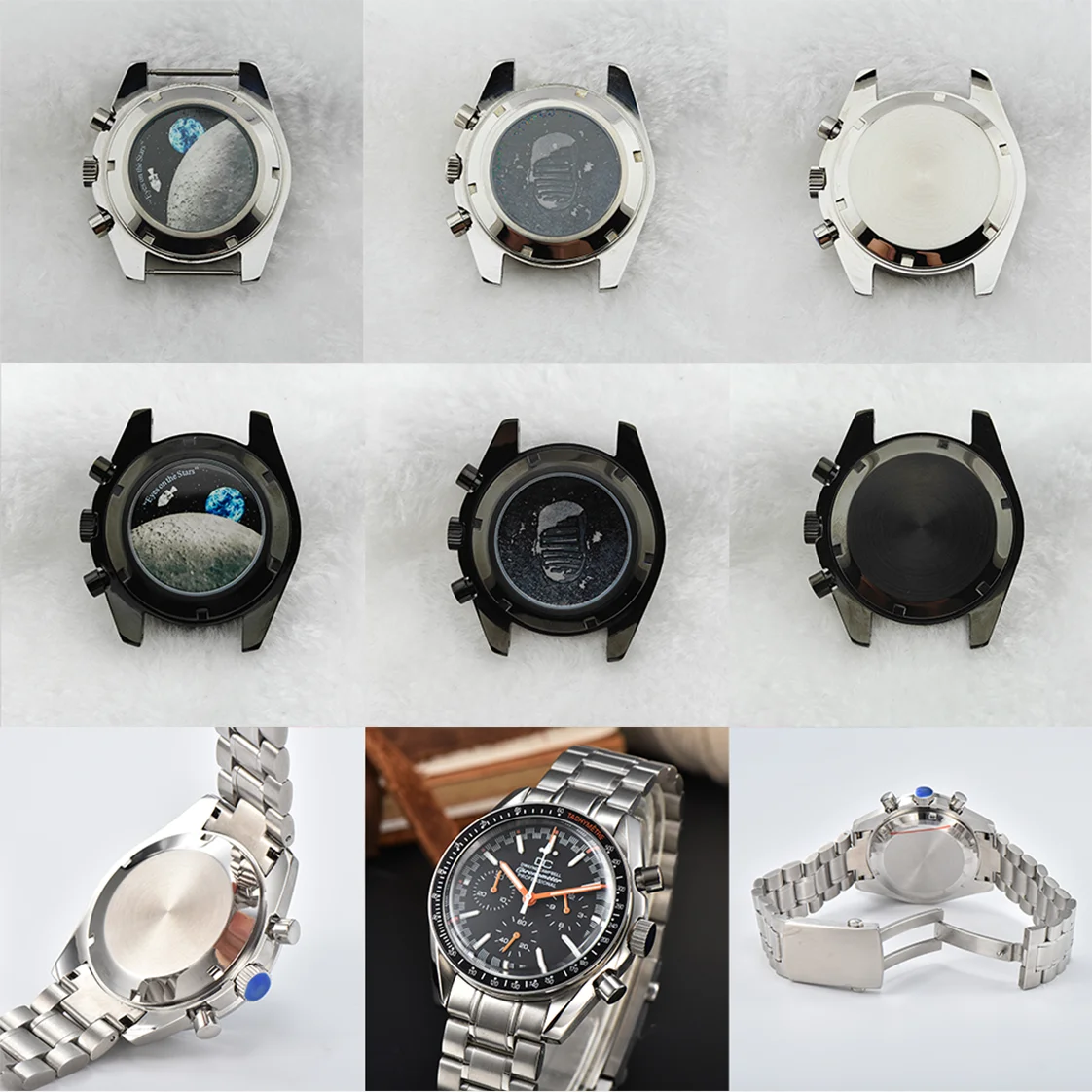 VK63 Gehäuse 39,7MM VK63 Uhrengehäuse Moon Watch Metallgehäuse VK63 Chronograph Gehäuse Passend für Speed Master VK63 Gehäuse VK64 Gehäuse Modifiziert – Detail 10