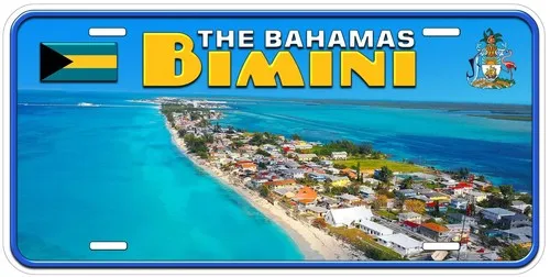 Bimini The Bahamas Novelty Car License Plate Aluminum