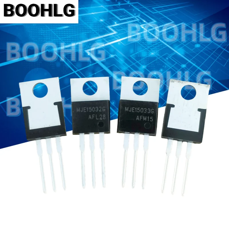 2 Pairs MJE15032G MJE15033G E15032 E15033 Complementary Audio Power Transistor TO220 New Original Genuine