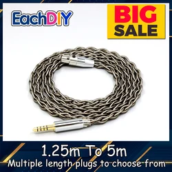 99% Pure Silver Palladium + Graphene Gold Earphone Shield Cable For Beyerdynamic DT1770 DT1990 PRO AKG K181 2015 M220 LN008229