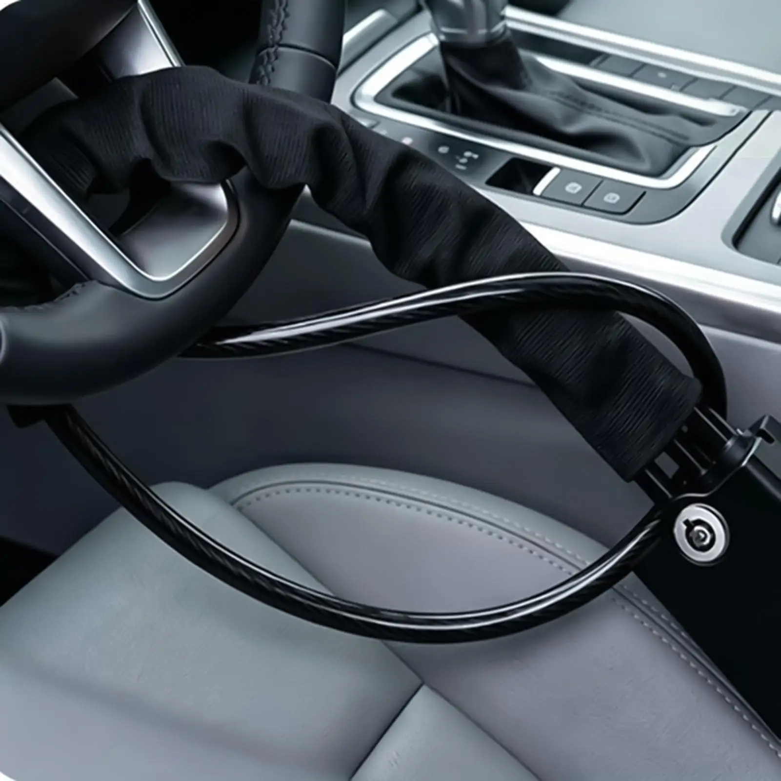 Car Steering Wheel Lock Security Universal Anti-Theft Device With 2 Keys Car Theft Device For Vehicle Truck Van Golf Cart