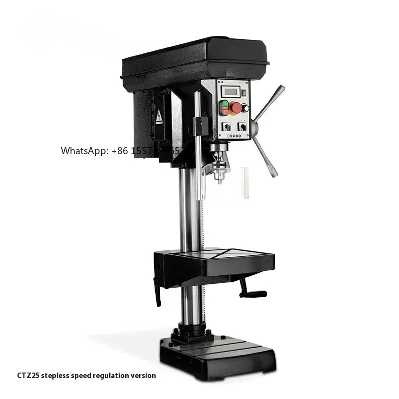 2026 HoCTZ25 High Precision Small Bench Drill Vertical Desktop Drill Stepless Speed Industrial Small Drilling Machine Core Motor
