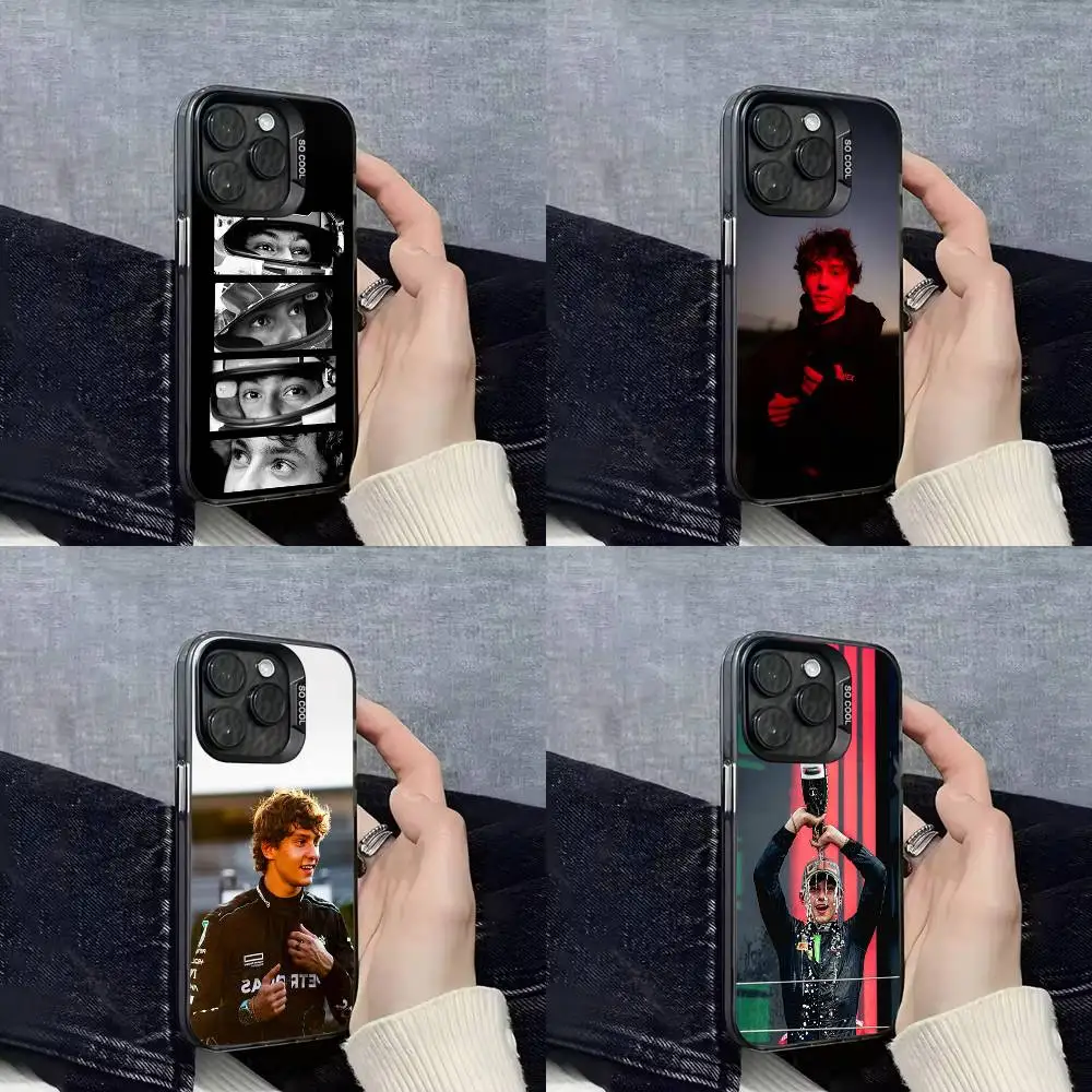 

K-Kimi Cool A-Antonelli Phone Case For iPhone 17,16,15,14,13,12,11,Pro,Max,Plus,E,SE4,Air,Mini Black IMD Cover