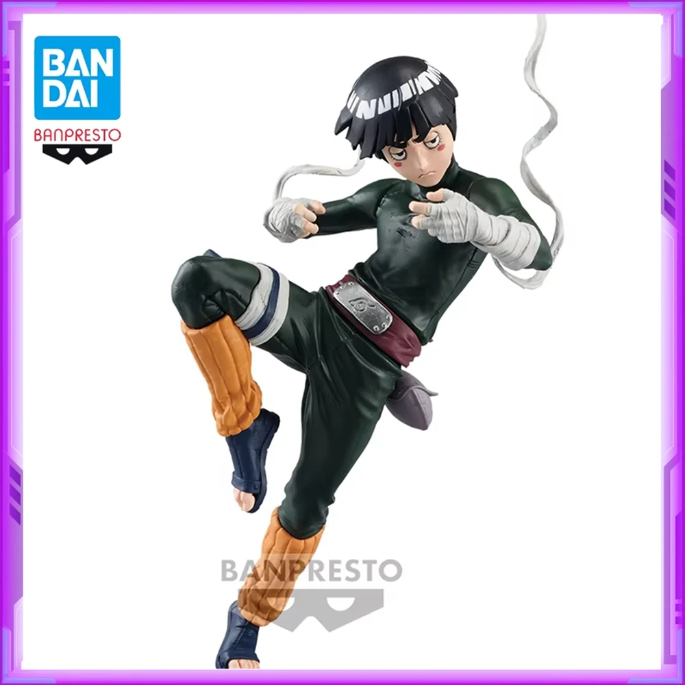 Original BANDAI Banpresto BFC NARUTO Rock Lee PVC Anime Figures Action Figure Model Toys Christmas Gifts