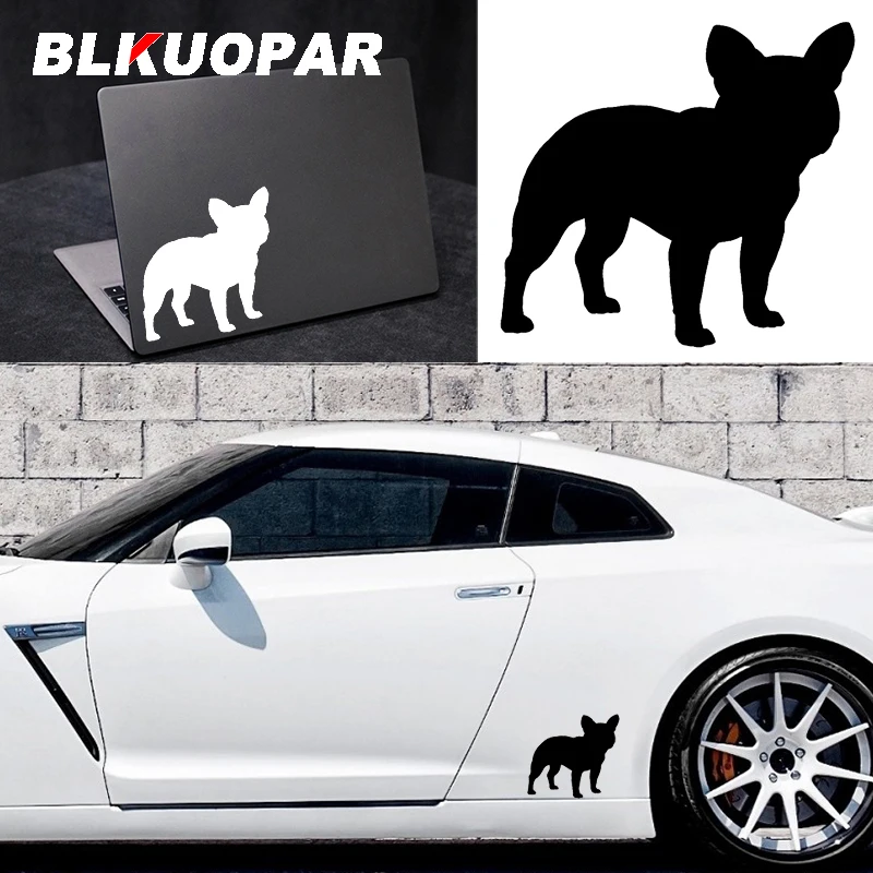 

BLKUOPAR For French Bulldog Car Stickers Vinyl Cartoon Decals Car Accessories Occlusion Scratch Waterproof Funny Vehicle Decor