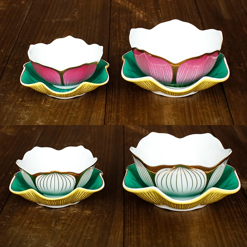 Buddha Hall Ceramics Worship Bowl Ornaments Home Creativity Snack Storage Traditional Buddhist Sacrifice Accessories