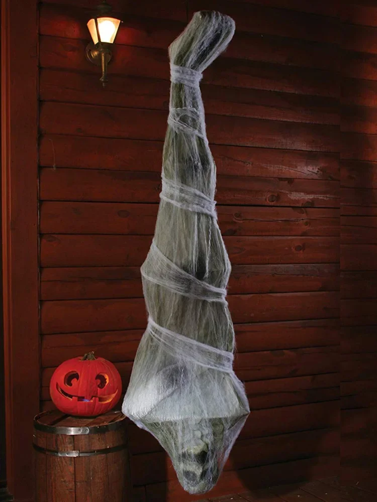 

Halloween Decoration 1.8 Meter Mummy Hanging Upside Down Ghost Terrifying Atmosphere Setting Props