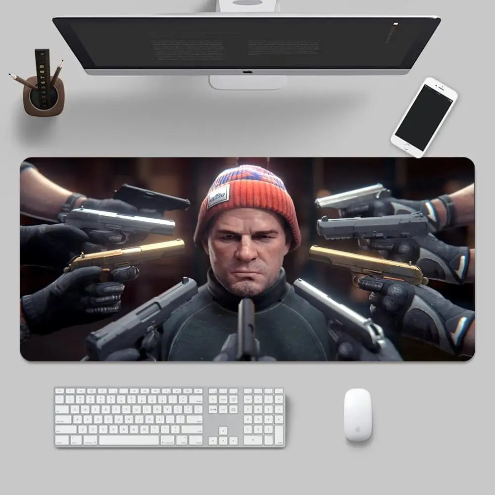 Gamer Escape from Tarkov Mouse Pad Tapetes de Mesa Teclado, Borracha Kawai, Tapete de Mesa Antiderrapante, XXL90x40cm