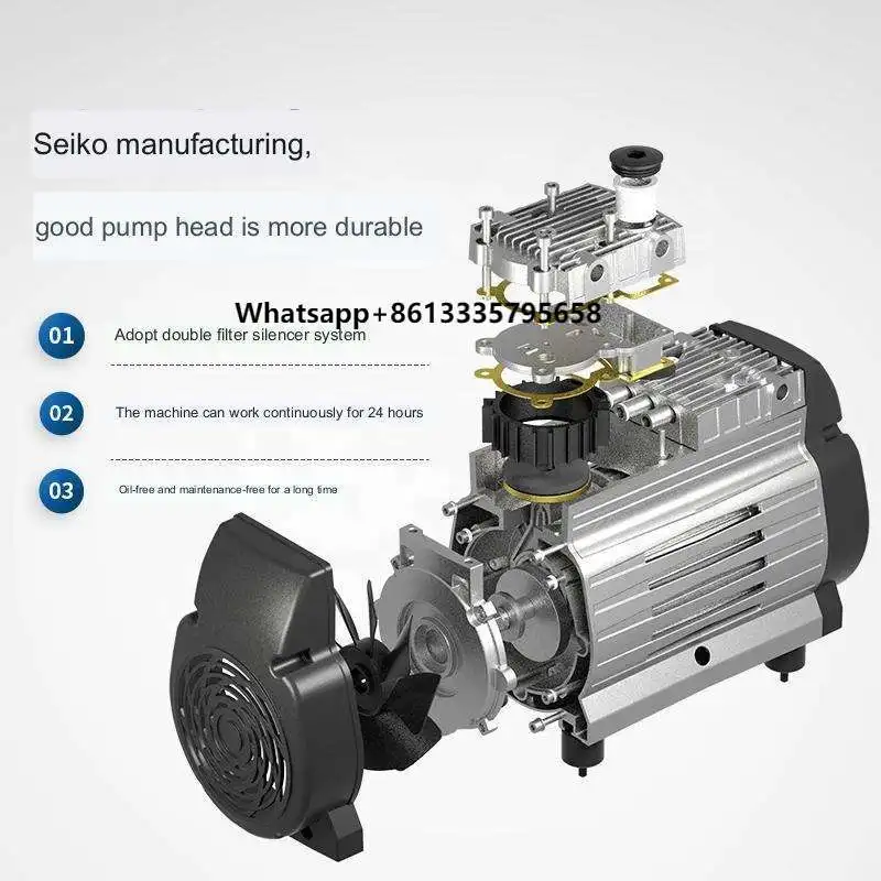 

Wholesale Oil Free 750w Oxygen Booster Compressor High Pressure 150psi 1hp Oilless Air Compressor