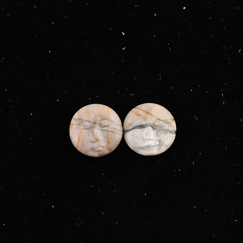B&F Picasso Jasper   Earring Beads for Jewelry Making, Handmade Natural stones beads, Stones for jewelry Making Supplies
