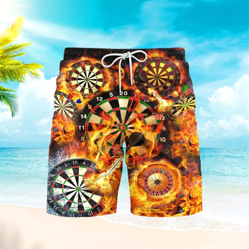 New 3D Darts Printed Man Swim Shorts Swimsuit Swimming Trunks Short Quick-drying Mens Swim Briefs Beach Shorts Designer Clothes