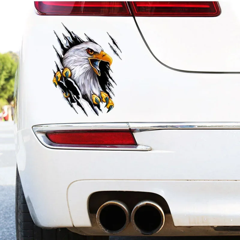 Car sticker Cartoon classic animal eagle car motorcycle vinyl sticker PVC waterproof sunscreen 15CM