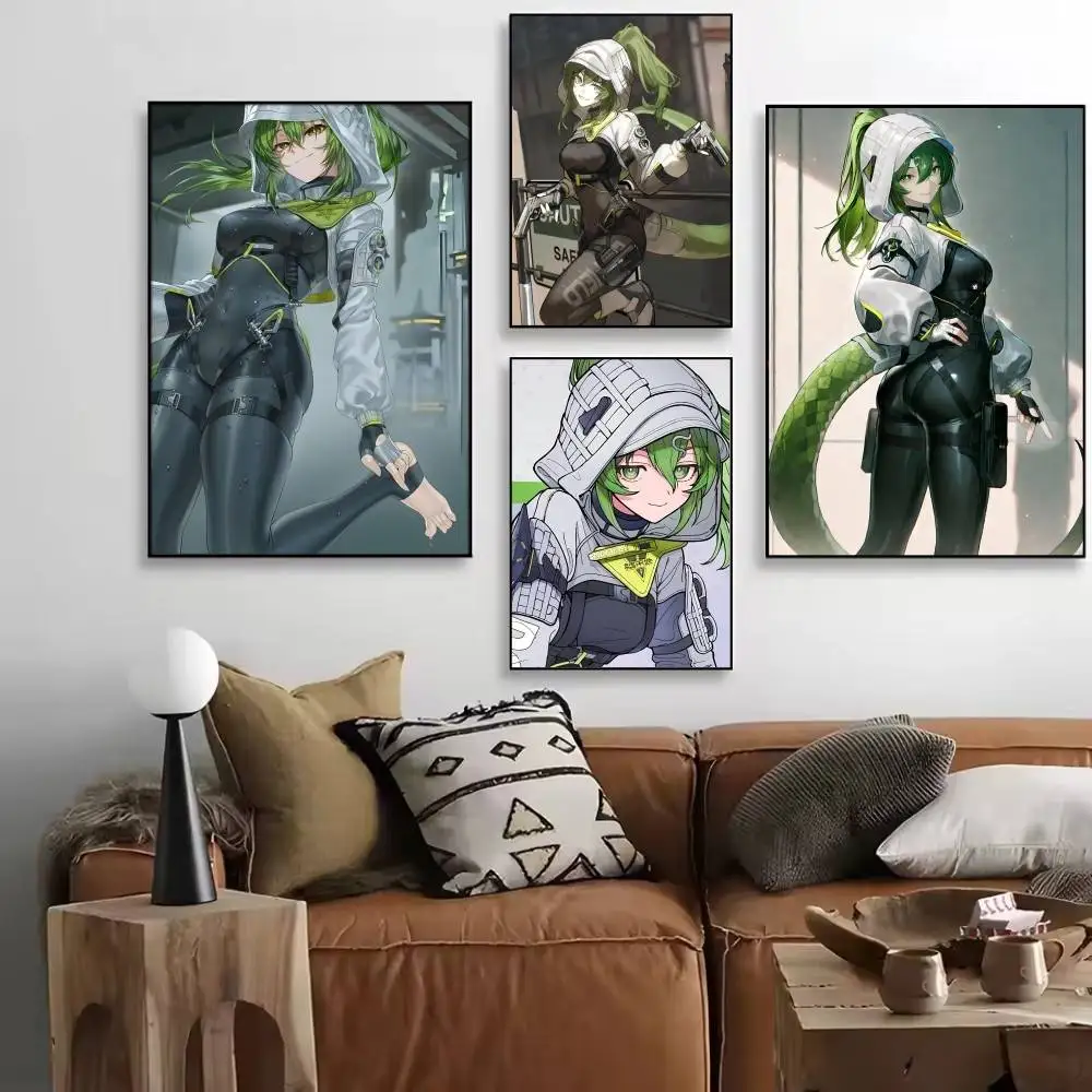 Anime Game Arknights Endfield Fluorite Posters High Quality Self-adhesive Wall Art Decorations Color Prints Sticky