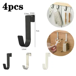 Metal Hooks Kitchen Cabinet Door Back Hook Bathroom Hanging Rack Clothes Coat Hat Towel Hanger Storage Hook Bathroom Accessories