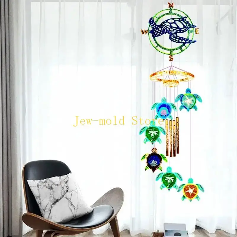 

C71B for Turtle Pendant Wall Hanging Curtain Wind Mirror Surface Silicone Mold