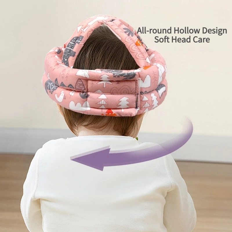 

Adjustable Baby Head Protection Hat, Toddler Anti-Fall Crash Helmet, Soft Protective Headgear for Kids Learning to Crawl & Walk