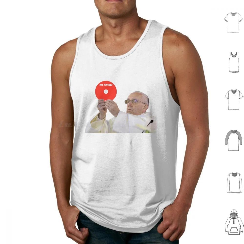 Pope Francis Loves 1d Tank Tops Print Cotton Pope Francis Niall Horan Zayn Malik Midnight Memories Fangirl Directioner