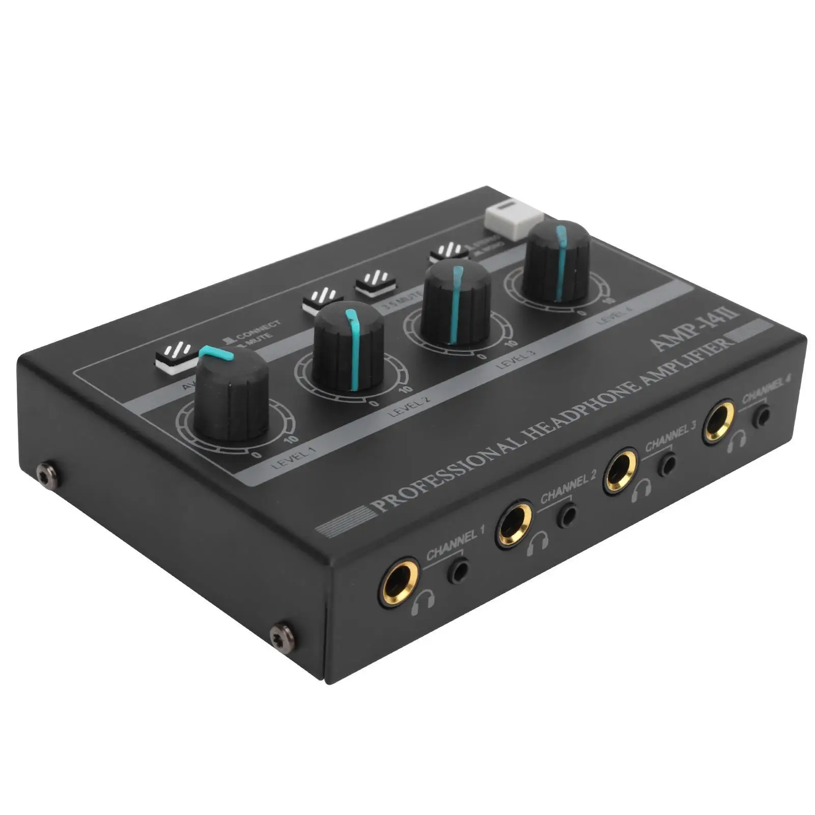 4-Channel Headphone Amplifier AMPi4Ⅱ - Mono/Stereo Ferroalloy Monitor Set (100-240V) for Enhanced Audio Experience