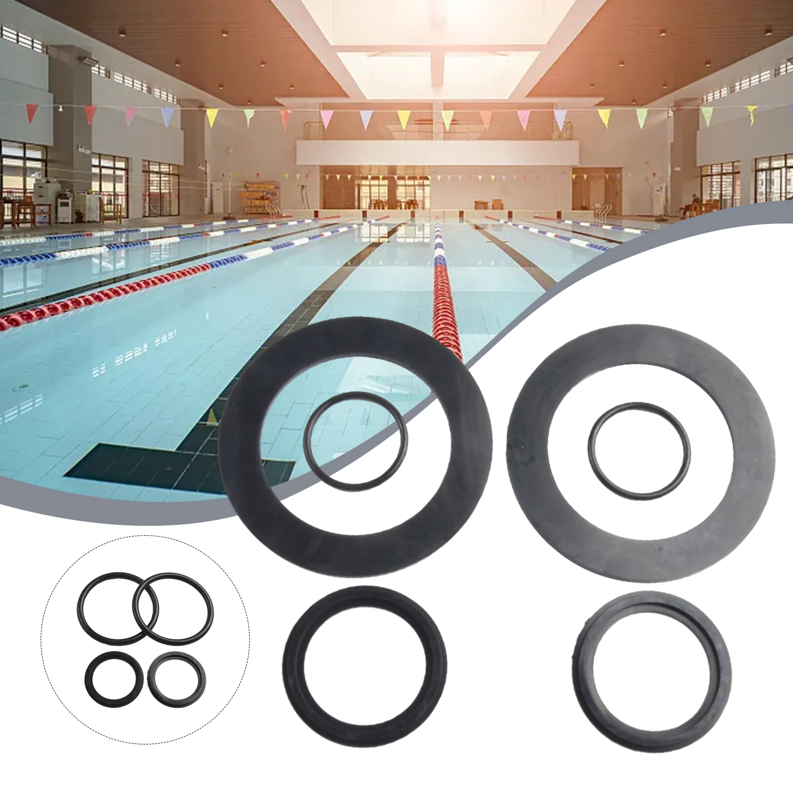 Rendimiento de sellado Superior, Kit de arandelas y anillos de goma ORing de 6 uds para válvulas de émbolo de piscina para 10745 10262 y 10255
