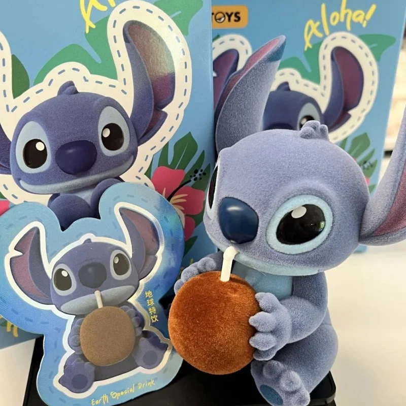 Original disney stitch estranho bonito série caixa cega caixa mistério ponto figura de ação decoração ornamento saco surpresa presentes aniversário