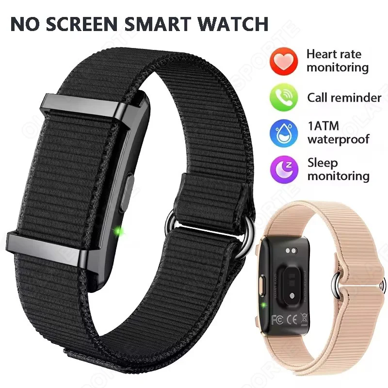 NEW No Screen Men's Wrist Smartwatch Sports Outdoor Fitness 