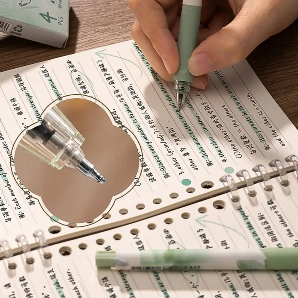 Chinese Style 0.5mm Black Ink Gel Pen Press Correct Holding Pen Posture Ballpoint Pen Quick Drying Neutral Pen Students